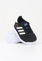 ADIDAS ORIGINALS Sneakers SL 72 RS Elastic Laces nere da neonato IH2978 . ADIDAS ORIGINALS 