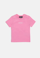 DSQUARED2 T-shirt rosa da neonato con stampa logo DQ2853D004G DQ321 DSQUARED2 