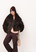 ONLY Pelliccia sintetica marrone da donna 15348977 ChocolateTorte ONLY 