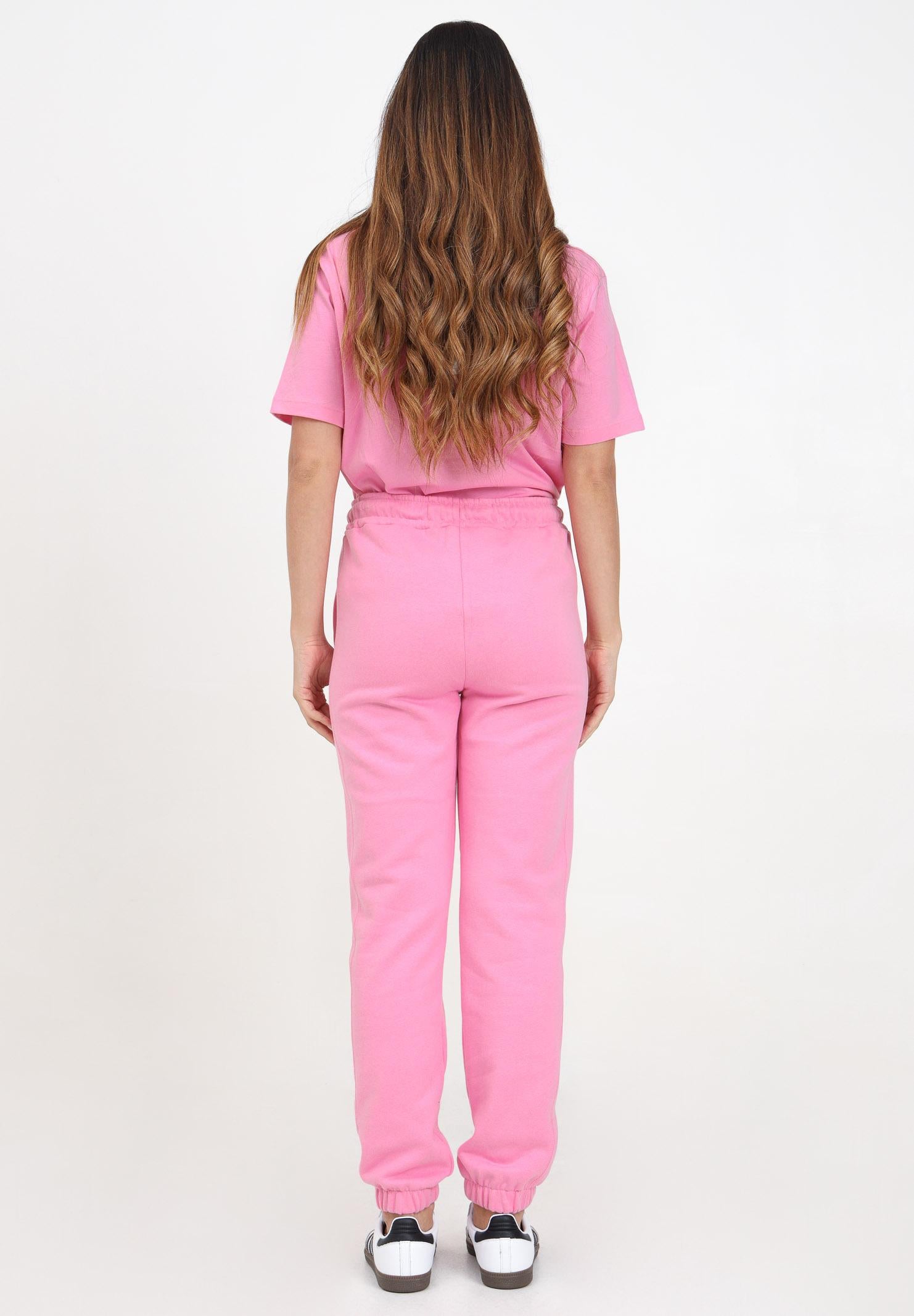 Pantalone sportivo rosa per donna e bambina rifinito da stampa logo F4MSJUFP063 042 MSGM 