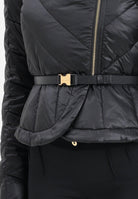 ELISABETTA FRANCHI Piumino nero da donna con baschina PI89Z56E2 110 ELISABETTA FRANCHI 