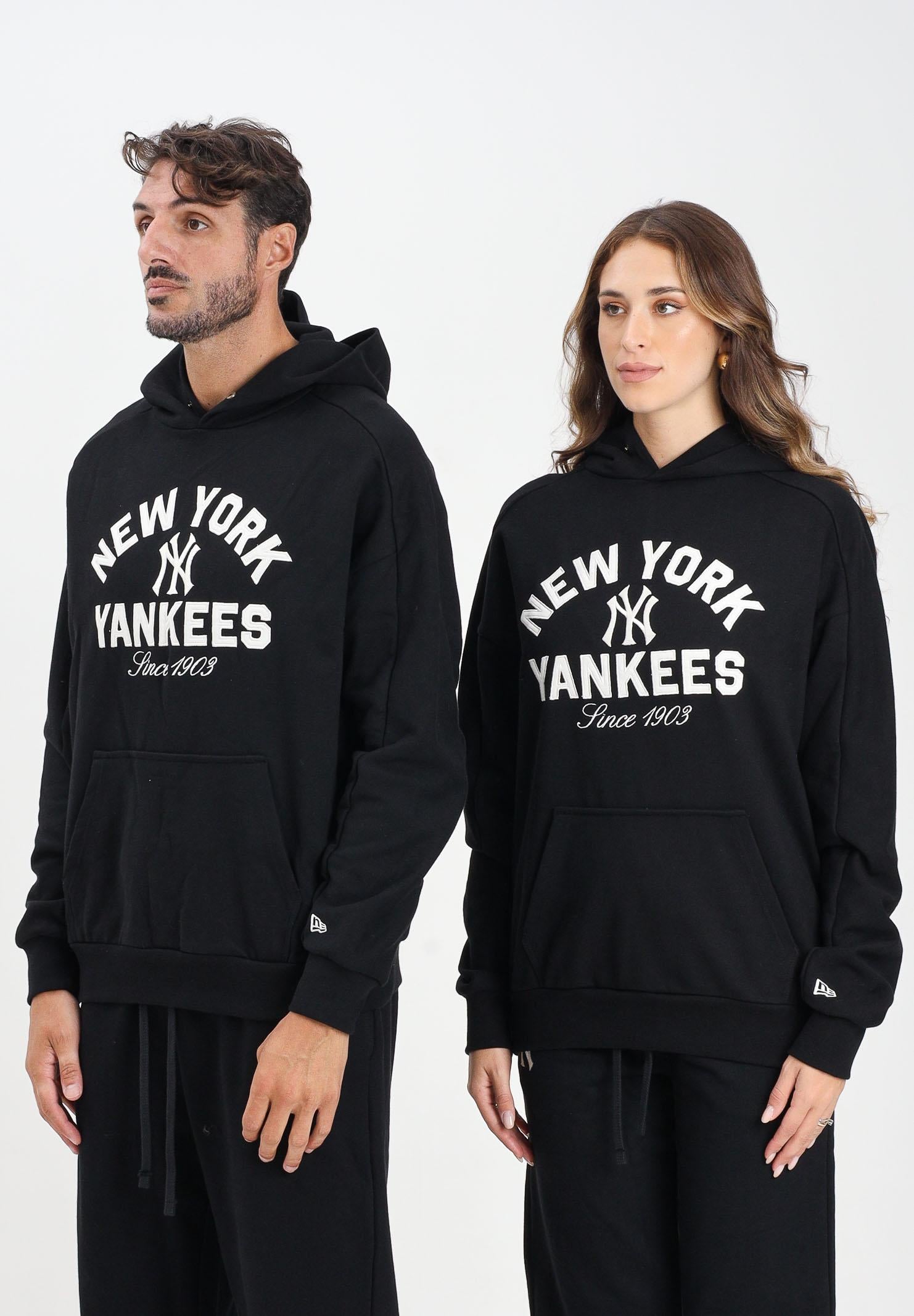 NEW ERA Felpa con cappuccio Oversized New York Yankees MLB Heritage nera per uomo e donna 60684323 . NEW ERA 