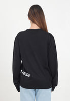 Maglioncino girocollo nero per donna e bambina con logo jacquard DQ2453D003F DQ900 DSQUARED2 