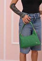 CALVIN KLEIN Borsa a spalla verde da donna con logo LV04K3219G 0K6 CALVIN KLEIN 