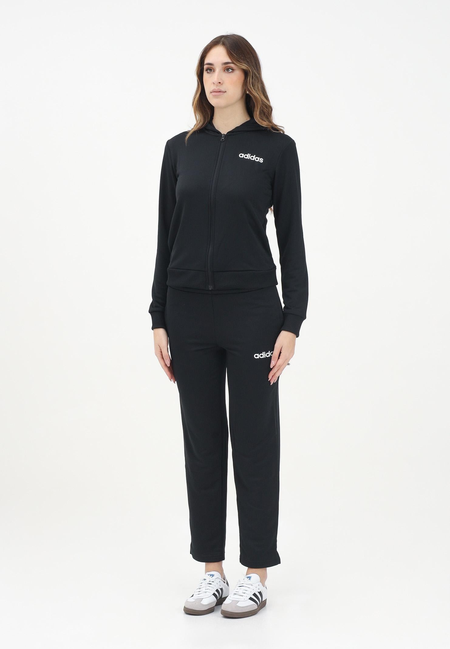 ADIDAS PERFORMANCE Tuta sportiva Essentials Linear nera da donna JD2695 . ADIDAS PERFORMANCE 