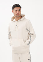 PUMA Felpa con cappuccio Essentials Tape panna da uomo 691694 87 PUMA 