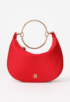 TOMMY HILFIGER Borsa hobo in raso rosso da donna AW0AW18236 XLG TOMMY HILFIGER 