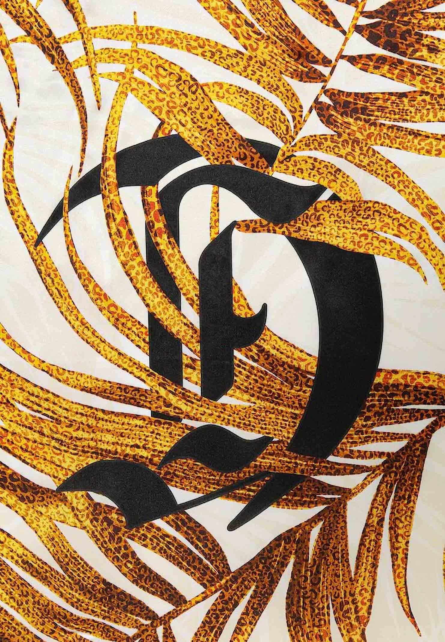 JUST CAVALLI Foulard bianco da donna realizzato con una vivace stampa tropicale 80RA2H01ZG321 R79 JUST CAVALLI 