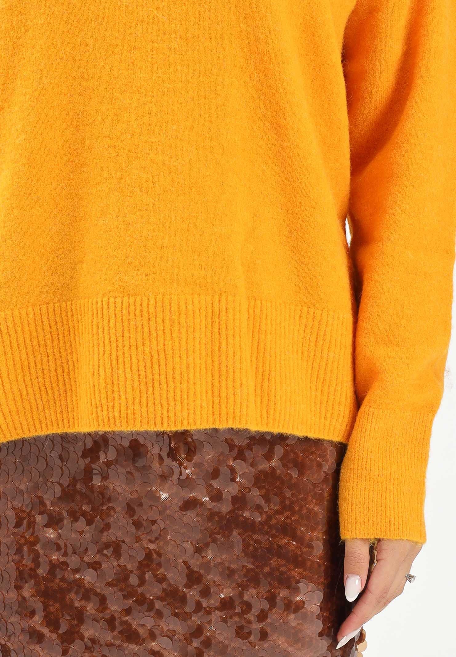 PATRIZIA PEPE Maglioncino girocollo arancione da donna 2K0326K293 R870 PATRIZIA PEPE 