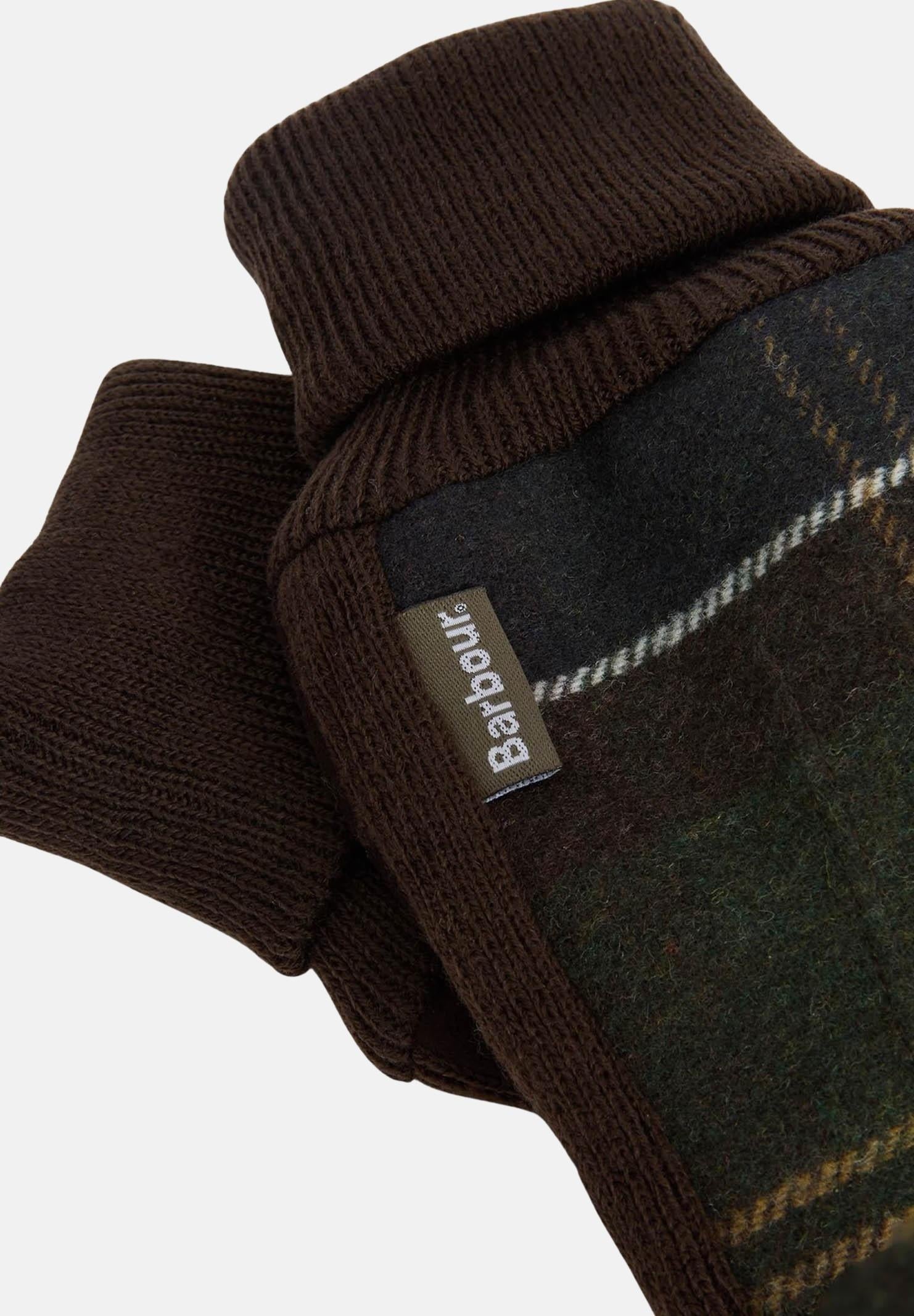 BARBOUR hackney guanti classic realizzati in tessuto tartan nei toni del verde e marrone 252MMGL0144 TN11 BARBOUR 