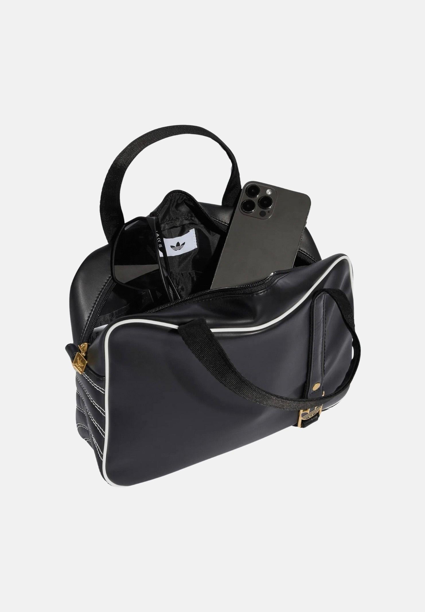 ADIDAS ORIGINALS Borsa a mano AIRLINER MEDIUM nera da donna KE2327 . ADIDAS ORIGINALS 