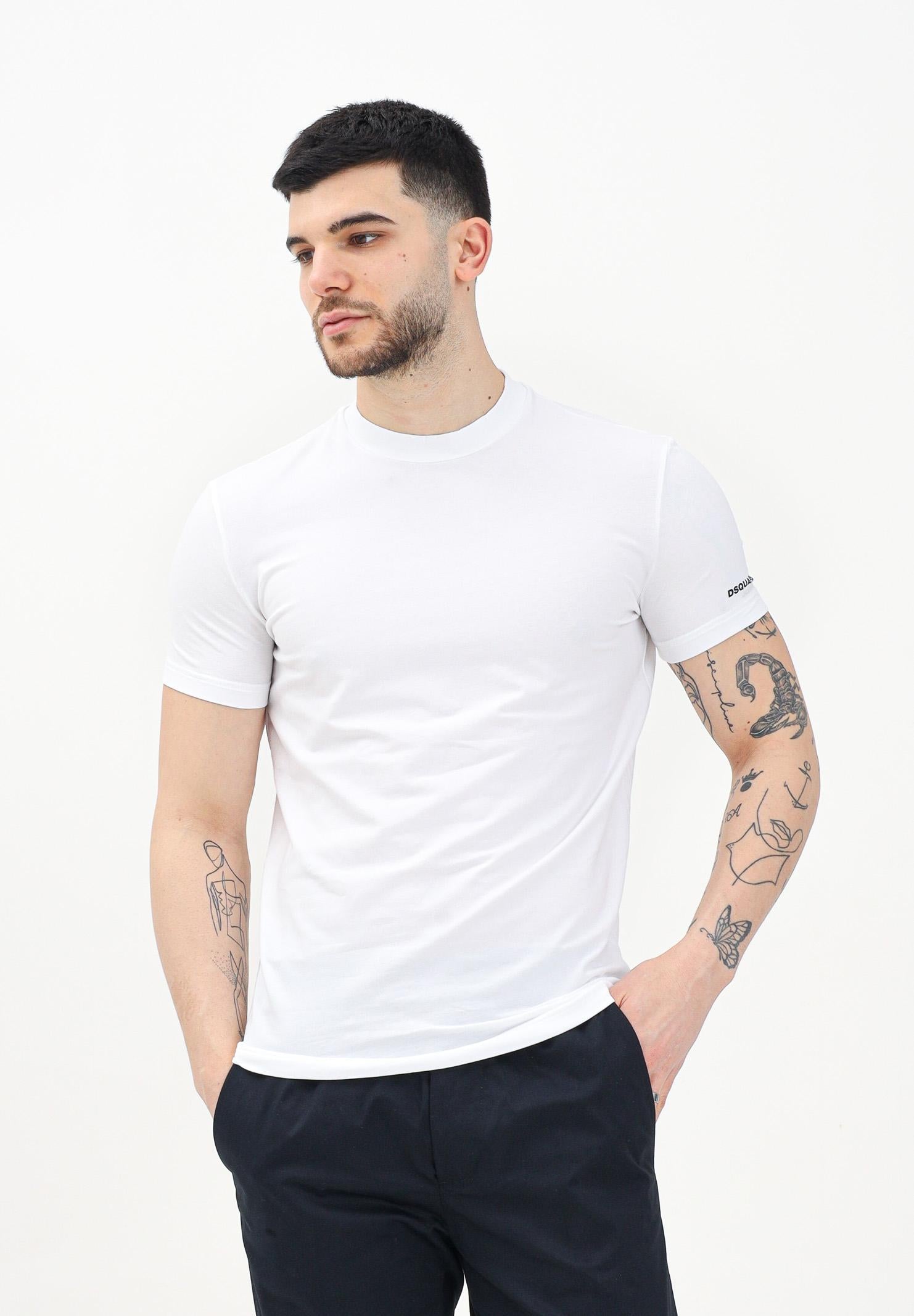 T-shirt manica corta regular fit primavera estate DCX250070 100 DSQUARED2 