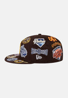 NEW ERA Cappello con visiera San Diego Padres All Over 59 FIFTY Fitted marrone per uomo e donna 60803401 . NEW ERA 