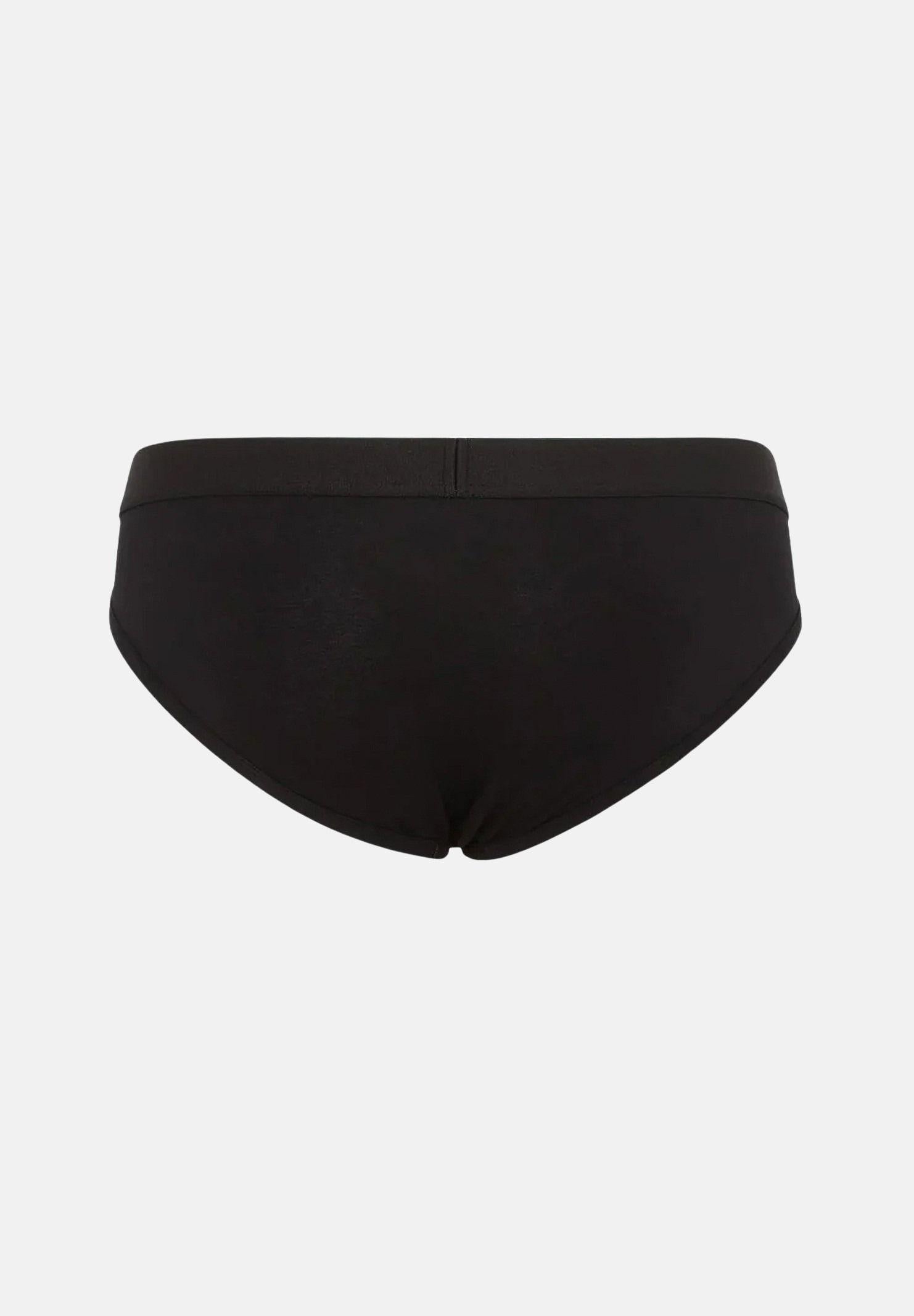 DSQUARED2 Slip (2pz) nero e bianco da uomo con fascia elastica logata DCX200070 010 DSQUARED2 