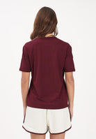 ADIDAS ORIGINALS T-shirt a manica corta LINEAR bordeaux da donna KD3710 . ADIDAS ORIGINALS 