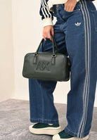 ARMANI EXCHANGE Borsa a spalla verde da donna con ricamo logo XW001566AF15634 U7304 ARMANI EXCHANGE 
