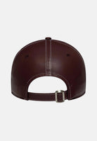 NEW ERA Cappello con visiera 9FORTY New York Yankees MLB Topstitch in ecopelle bordeaux per uomo e donna 60691322  NEW ERA 