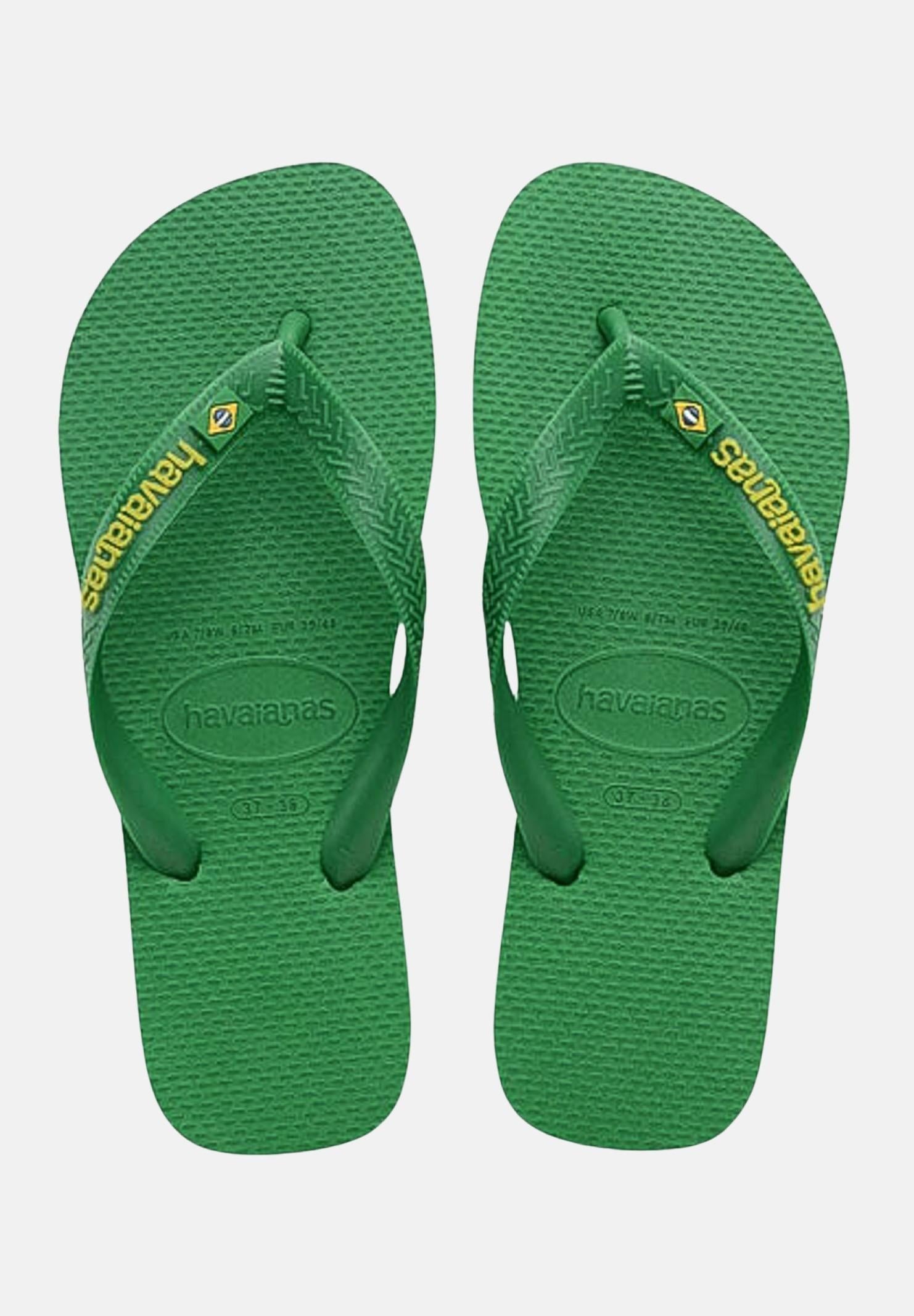 Infradito verde per uomo e donna Havaianas Brasil Logo Neon<BR/><BR/> 4149370 6758 HAVAIANAS 