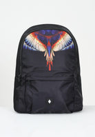 MARCELO BURLON COUNTY OF MILAN Zaino nero per uomo e donna con stampa COMAF250107  MARCELO BURLON COUNTY OF MILAN 