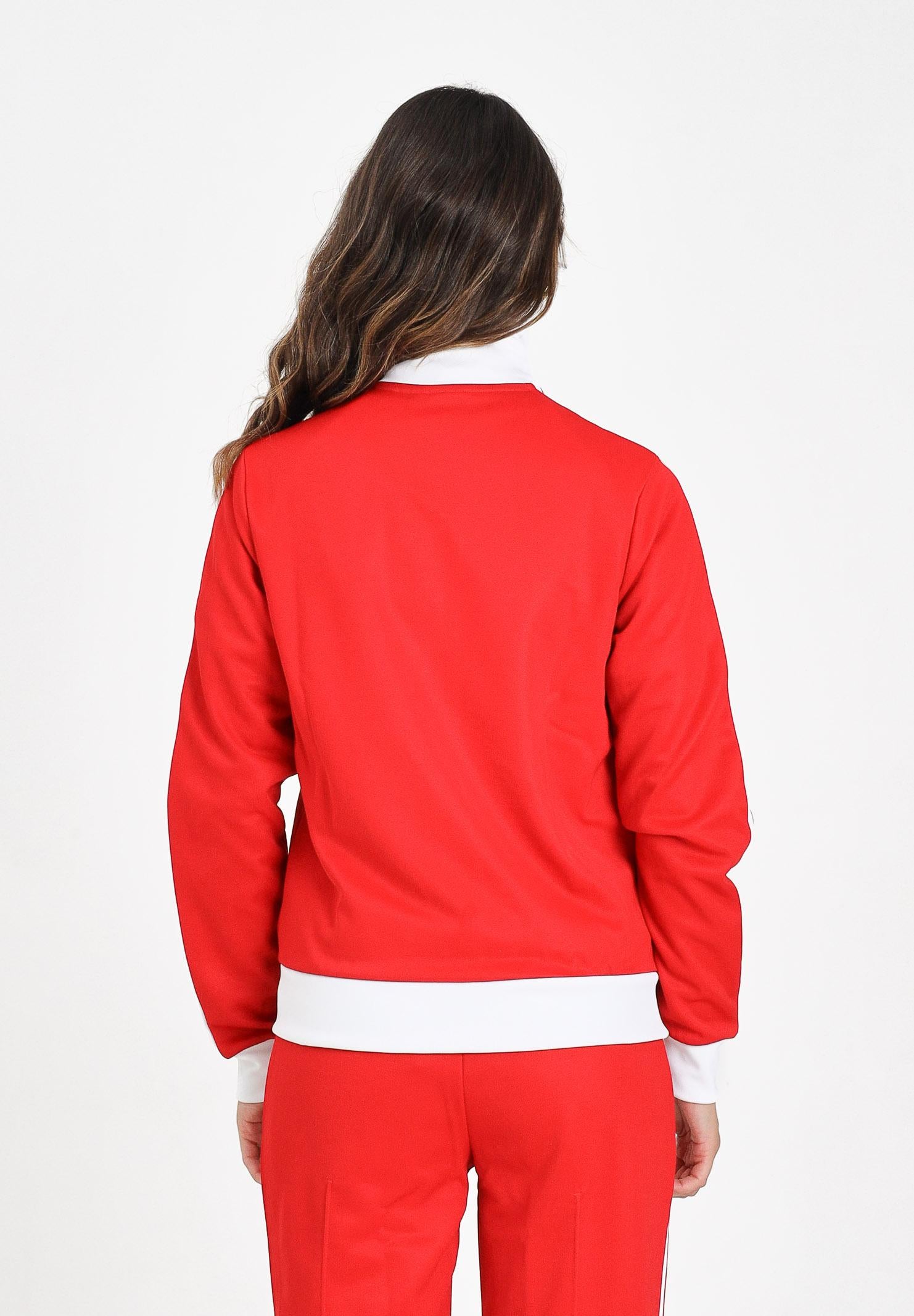 ADIDAS ORIGINALS Felpa con zip Heritage rossa da donna JX7850  ADIDAS ORIGINALS 