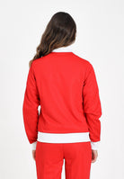 ADIDAS ORIGINALS Felpa con zip Heritage rossa da donna JX7850  ADIDAS ORIGINALS 