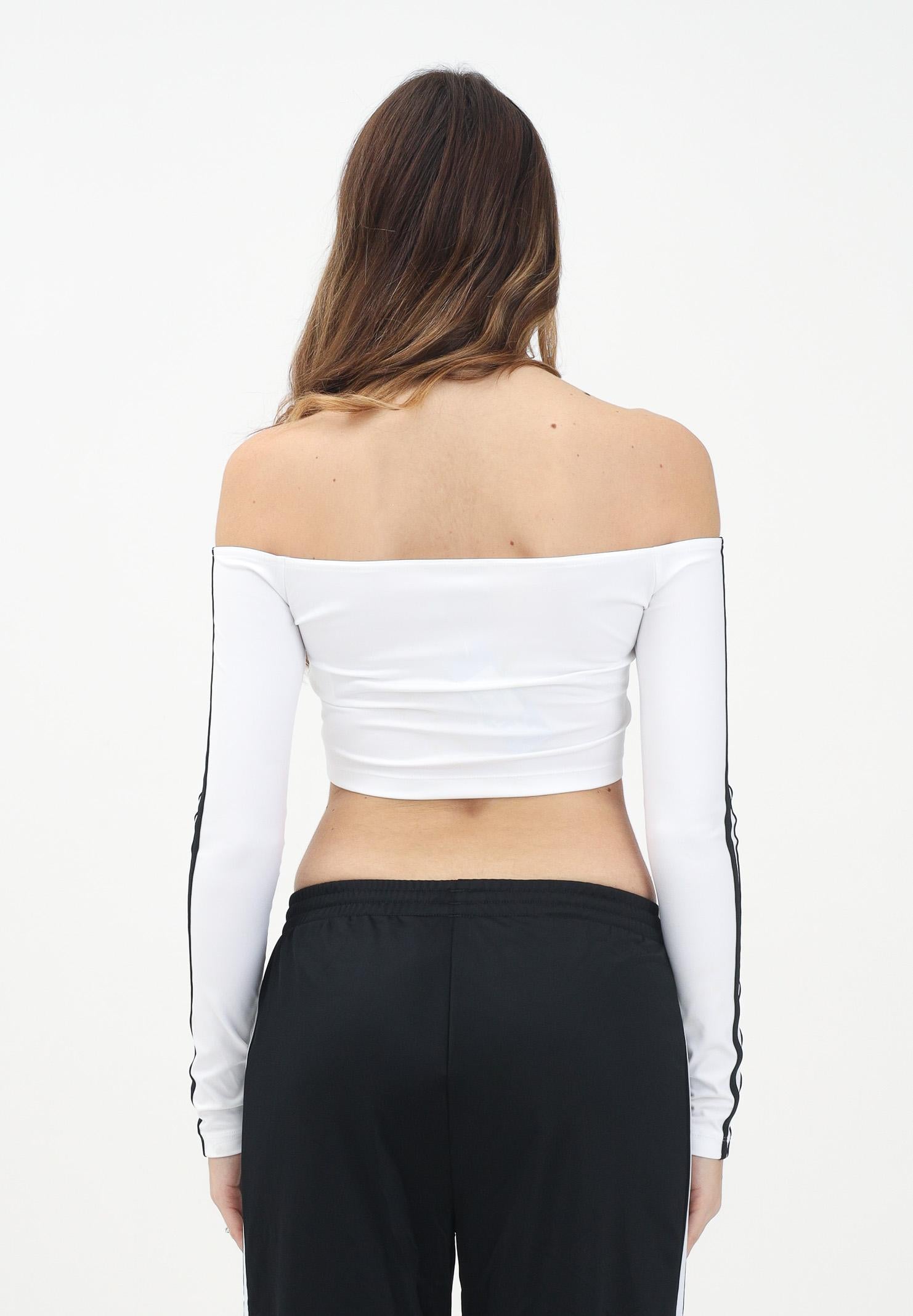 ADIDAS ORIGINALS Top Adicolor Off Shoulder bianco da donna JD0275  ADIDAS ORIGINALS 
