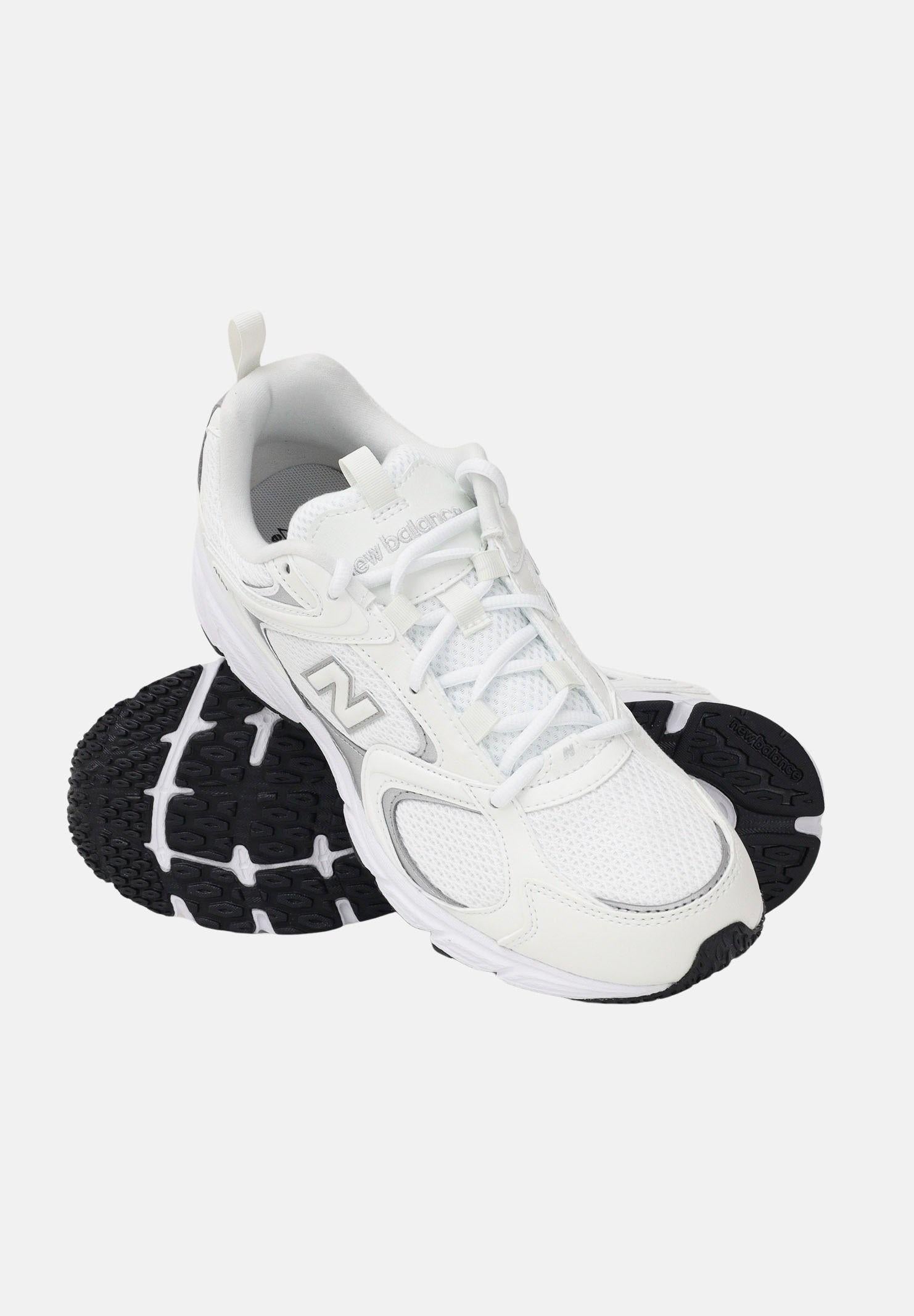 NEW BALANCE Sneakers 408 bianche e argento da uomo ML408W . NEW BALANCE 