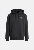 ADIDAS ORIGINALS Felpa con cappuccio Trefoil Essentials Loose nera da uomo JV6056 . ADIDAS ORIGINALS 