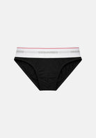 DSQUARED2 Slip nero da uomo con fascia logata D9L846320 001 DSQUARED2 
