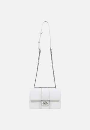 ARMANI EXCHANGE Borsa a tracolla bianca da donna con logo XW000070AF12039 U0011 ARMANI EXCHANGE 