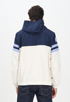 LACOSTE Giacca a vento panna e blu da uomo con logo BH4776 7KI LACOSTE 