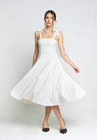 SANTAS Abito midi MEDELEINE panna da donna PV2508 PANNAC SANTAS 