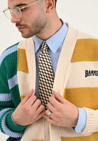 SELECTED HOMME Cravatta panna da uomo in seta stampata 16097282 Demitasse SELECTED HOMME 