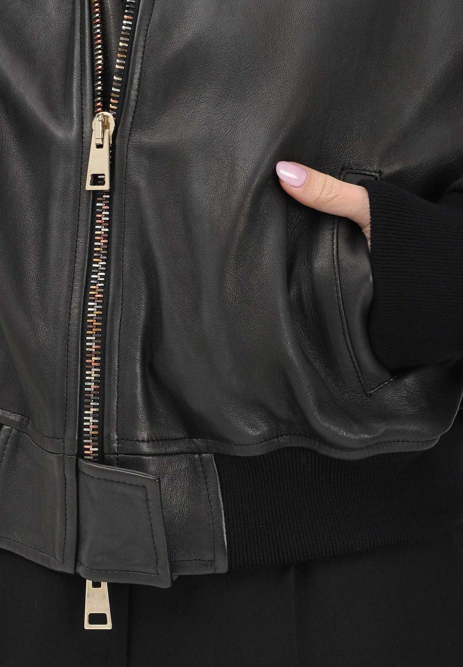 SIMONA CORSELLINI Giubbotto di pelle nero da donna A25CPGBS0101 V0003 SIMONA CORSELLINI 