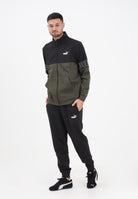 PUMA Tuta ESS COLORBLOCK verde e nera da uomo 691994 70 PUMA 