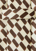 SELECTED HOMME Cravatta panna da uomo in seta stampata 16097282 Demitasse SELECTED HOMME 