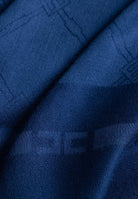 ELISABETTA FRANCHI Pashmina blu da donna con lavorazione jacquard a rombi SC03F51E2 DC8 ELISABETTA FRANCHI 