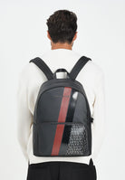 ARMANI EXCHNGE Zaino nero da uomo con motivo color block e logo XM000161AF11935 MC257 ARMANI EXCHANGE 