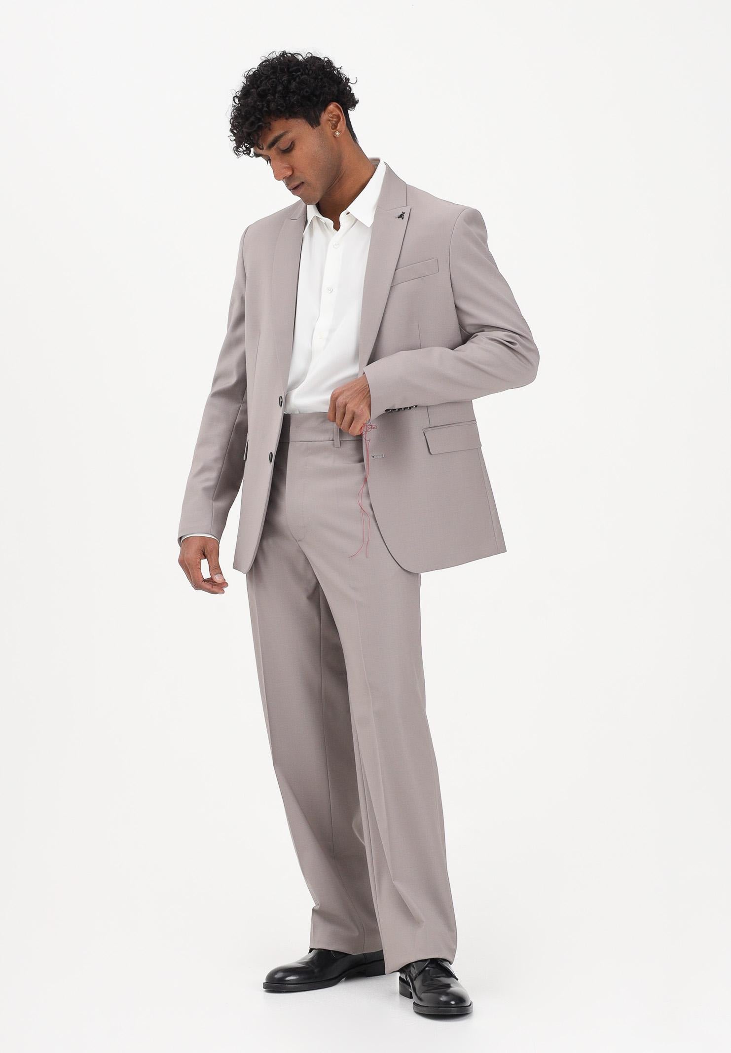 PATRIZIA PEPE Pantalone elegante (IM)PERFECTION fango da uomo 5P507RA1WK S184 PATRIZIA PEPE 