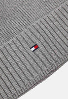 TOMMY HILFIGER Berretto grigio per uomo e donna con logo AM0AM12796 PKH TOMMY HILFIGER 