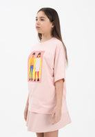 MARNI T-shirt a manica corta rosa per donna, ragazze e bambine con stampa M01671M00HZ 0M351 MARNI 