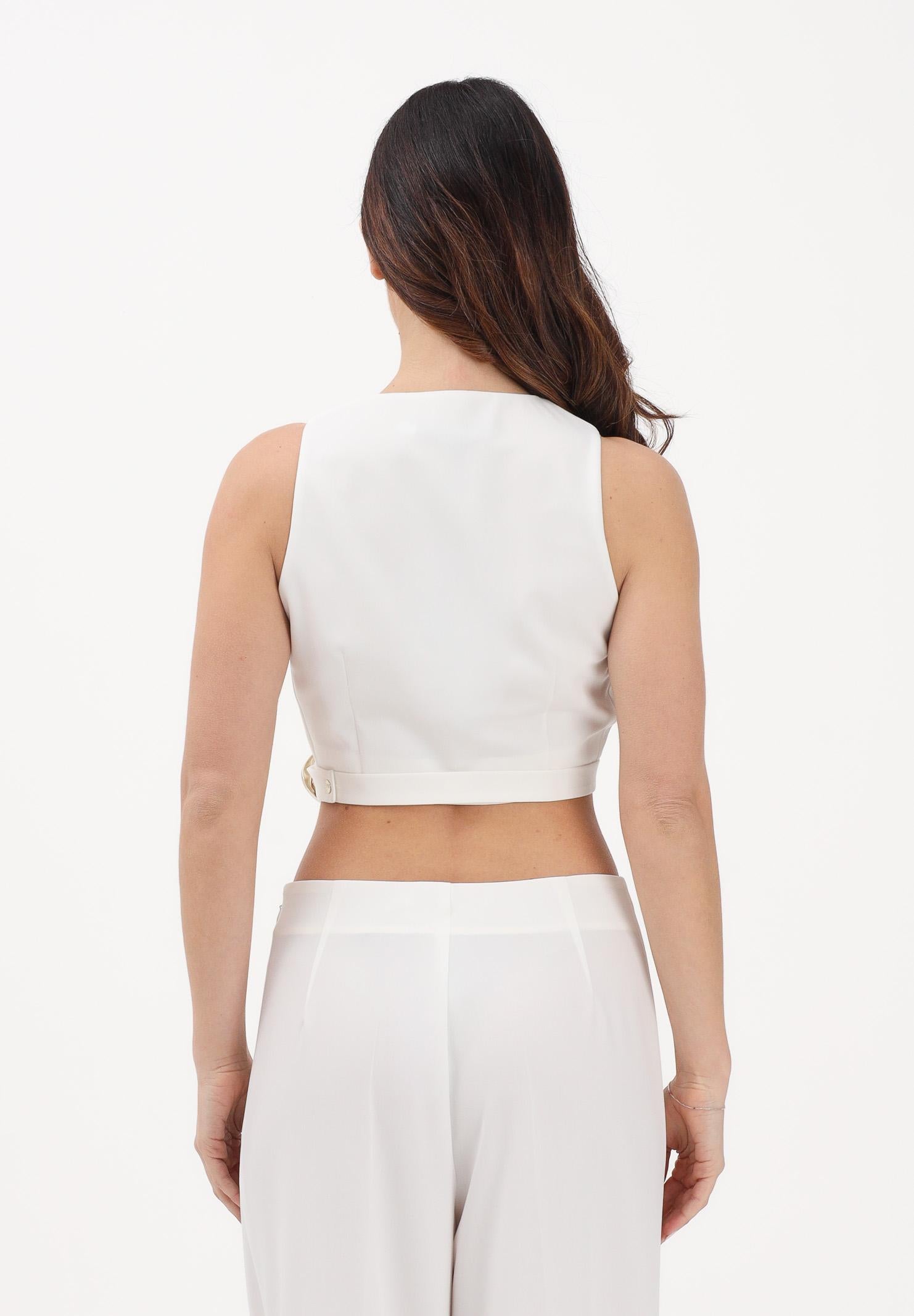 SIMONA CORSELLINI Top crop bianco da donna P26CPTO02101 V0359 SIMONA CORSELLINI 