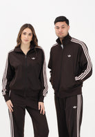 ADIDAS ORIGINALS Felpa con zip Firebird marrone e rosa per uomo e donna KD8309 . ADIDAS ORIGINALS 