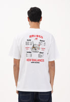 NEW BALANCE T-shirt a manica corta Ramen bianca da uomo MT61H51DWT . NEW BALANCE 