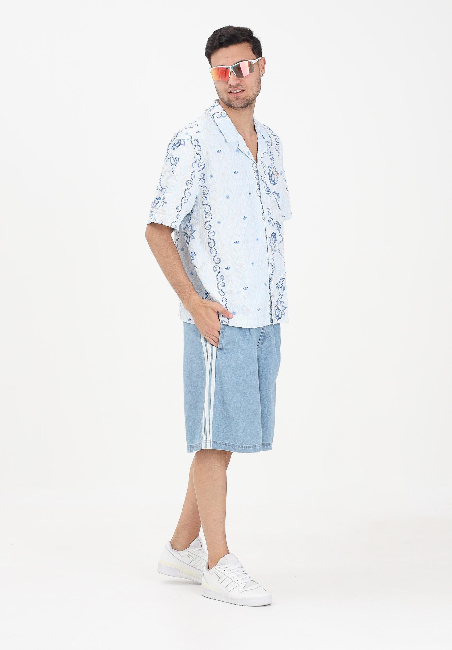 ADIDAS ORIGINALS Shorts CHINO in denim chiaro per uomo e donna KX1192 . ADIDAS ORIGINALS 