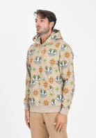 ADIDAS ORIGINALS Felpa con cappuccio GRAPHIC HD FLEECE beige da uomo JW1084  ADIDAS ORIGINALS 