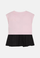 JORDAN Completino rosa e nero da neonato con stampa logo 15D974 G0T JORDAN 