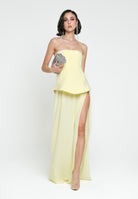 SANTAS Abito lungo CREAM giallo da donna PV25020 GIALLO SANTAS 