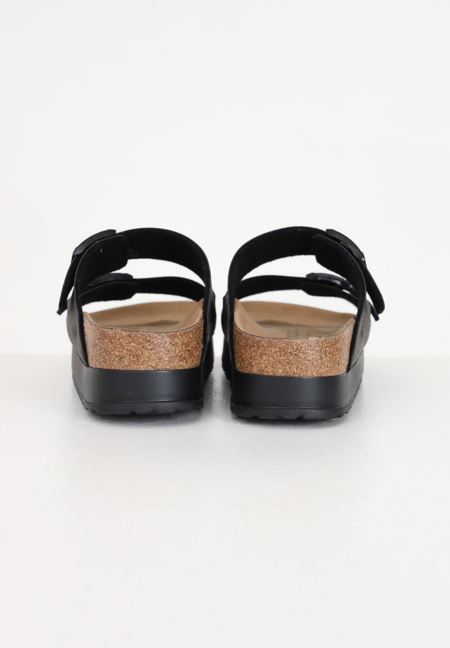 BIRKENSTOCK Ciabatte Arizona PAP Flex Platform nere da donna 1027395 . BIRKENSTOCK 