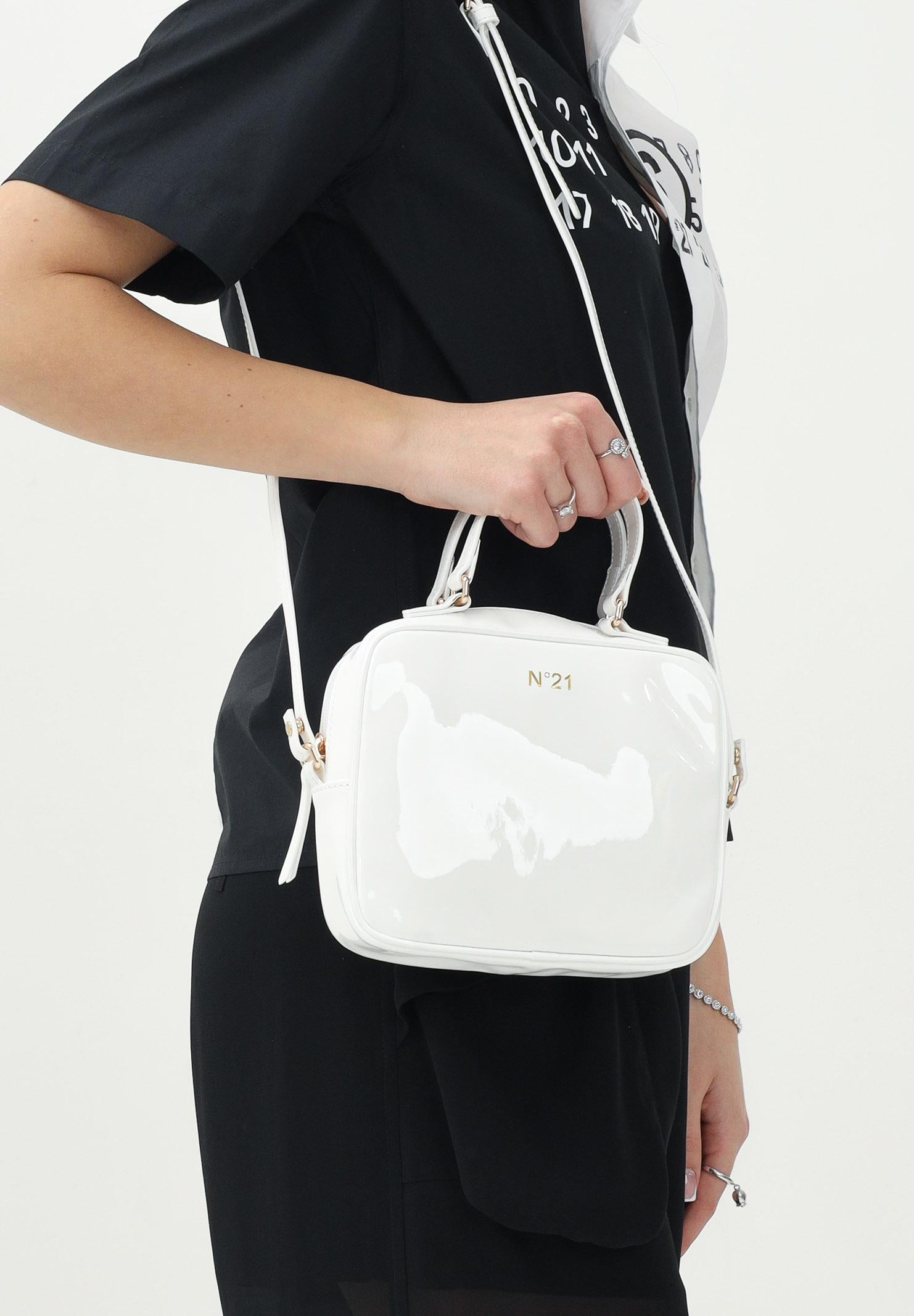 N21 Borsa a forma di cartella bianca da donna N2104PN0244 0N100 N21 